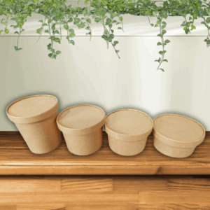 Kraft Paper Round Food Container