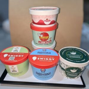 Disposable Round Paper ICE Cream Container